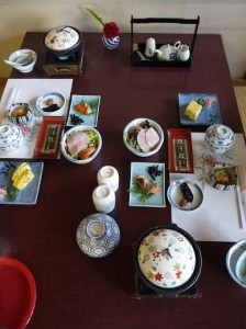 Notre petit déjeuner japonais au ryokan