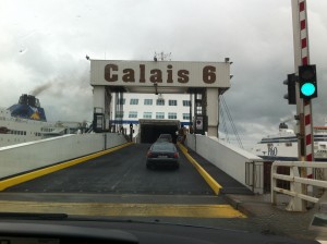 Port de Calais, en montant dans le ferry...