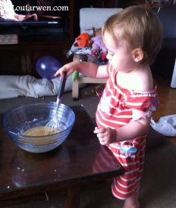 Little Miss Sunshine prépare des popcakes
